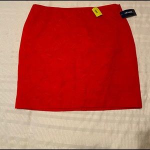 Eloquii textures red skirt